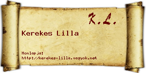 Kerekes Lilla névjegykártya